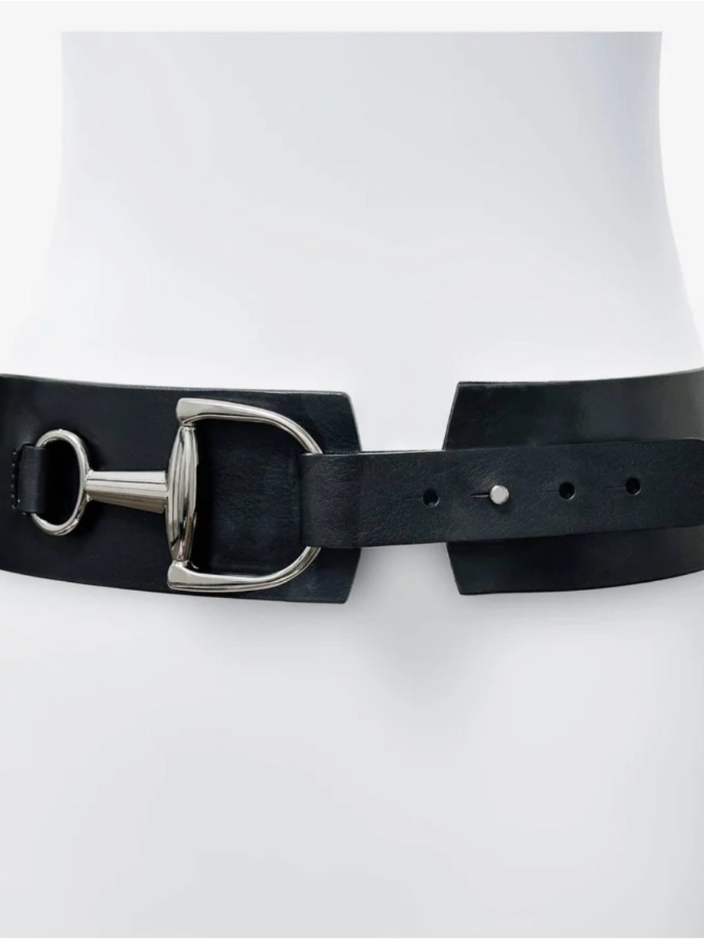 BRAVE Tamma Black Bridle Wide Leather Hip Belt Italian Leather Made In Canada 🇨🇦